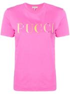 Emilio Pucci Logo Print T-shirt - Pink