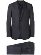 Etro Prince Of Wales Patterned Suit - Blue