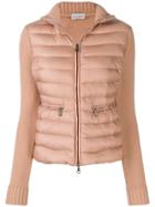 Moncler Padded Panel Knitted Jacket - Pink