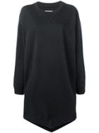 Mm6 Maison Margiela Handkerchief Hem Sweatshirt Dress - Black