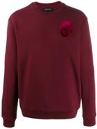 Emporio Armani Circle Patch Jumper - Red