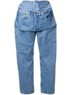 Y / Project Oversized Wide-leg Jeans - Blue