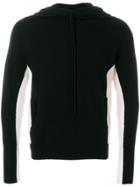 Unconditional Two Tone Knitted Hoodie - Black