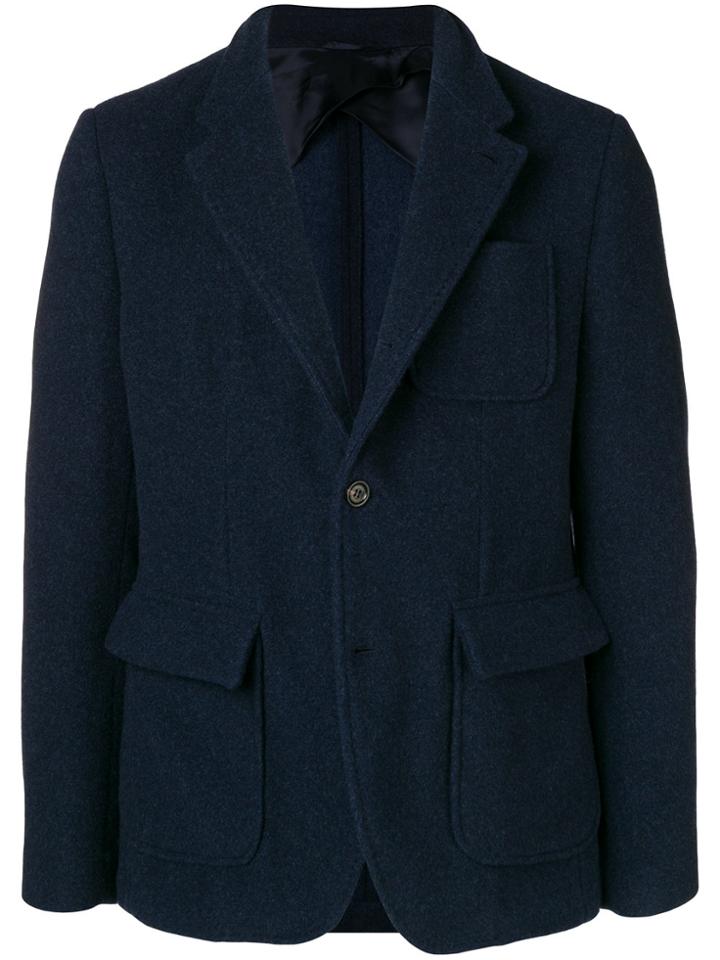 Eleventy Cashmere Blazer Jacket - Blue