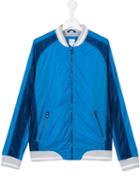 Boss Kids Mesh Panel Bomber Jacket, Boy's, Size: 16 Yrs, Blue