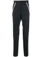 Valentino Stripe Detail Tailored Trousers - Blue
