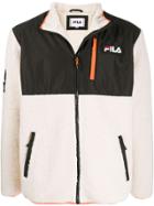 Fila Shearling Logo Jacket - Neutrals