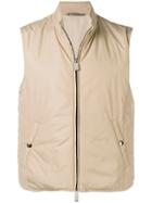 Canali High Neck Gilet - Neutrals