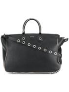 Carven Eyelet Tote - Black