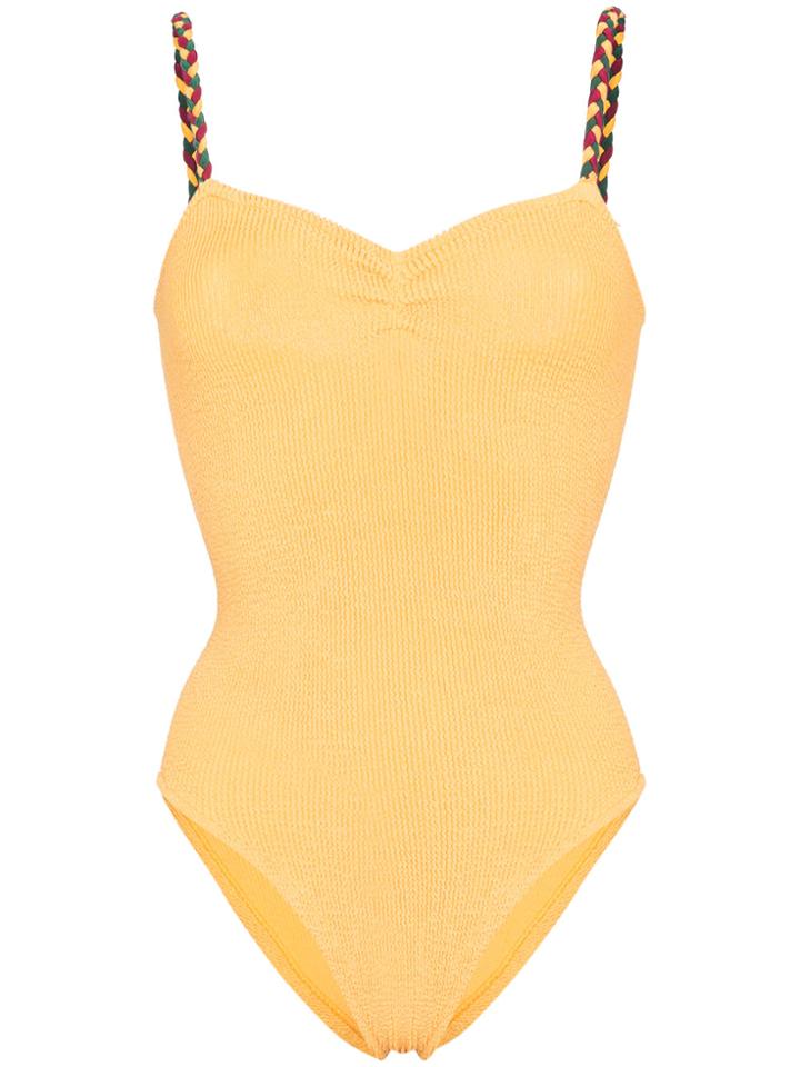 Hunza G Trina Braid Strap Swimsuit - Yellow & Orange