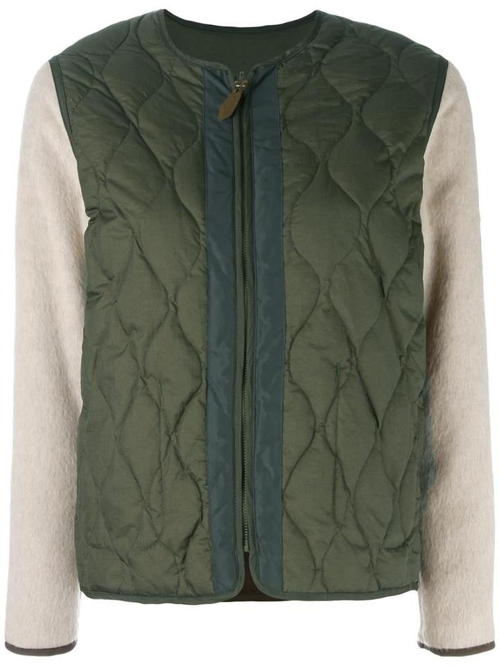 Bellerose Reversible Padded Bomber Jacket, Women's, Size: 2, Green, Polyamide/feather Down