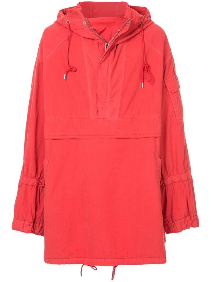 Juun.j Be Curious Not Judgemental Windbreaker - Red
