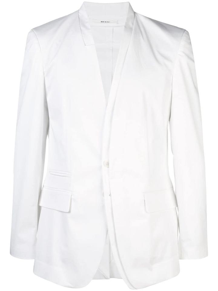 Isabel Benenato Layered Blazer - White