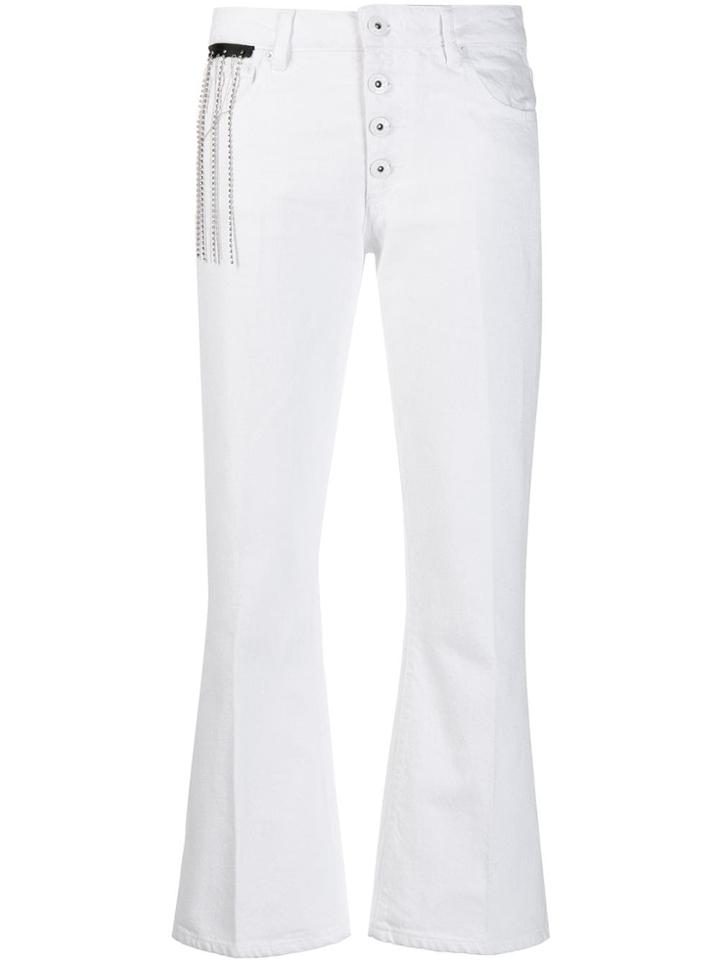 Each X Other Flared Cropped Jeans - White