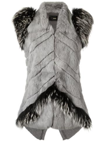 Andrea Bogosian - Fur Waistcoat - Women - Fox Fur/rabbit Fur - P, Grey, Fox Fur/rabbit Fur