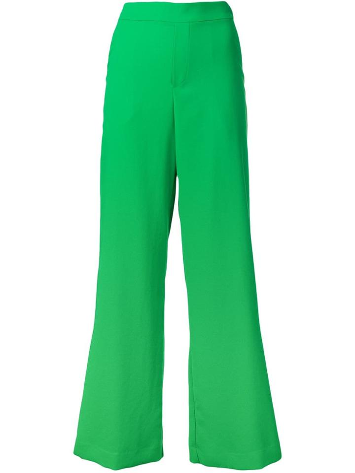 P.a.r.o.s.h. High Rise Wide Leg Trousers - Green