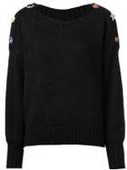 Veronica Beard Chase Star Jumper - Black