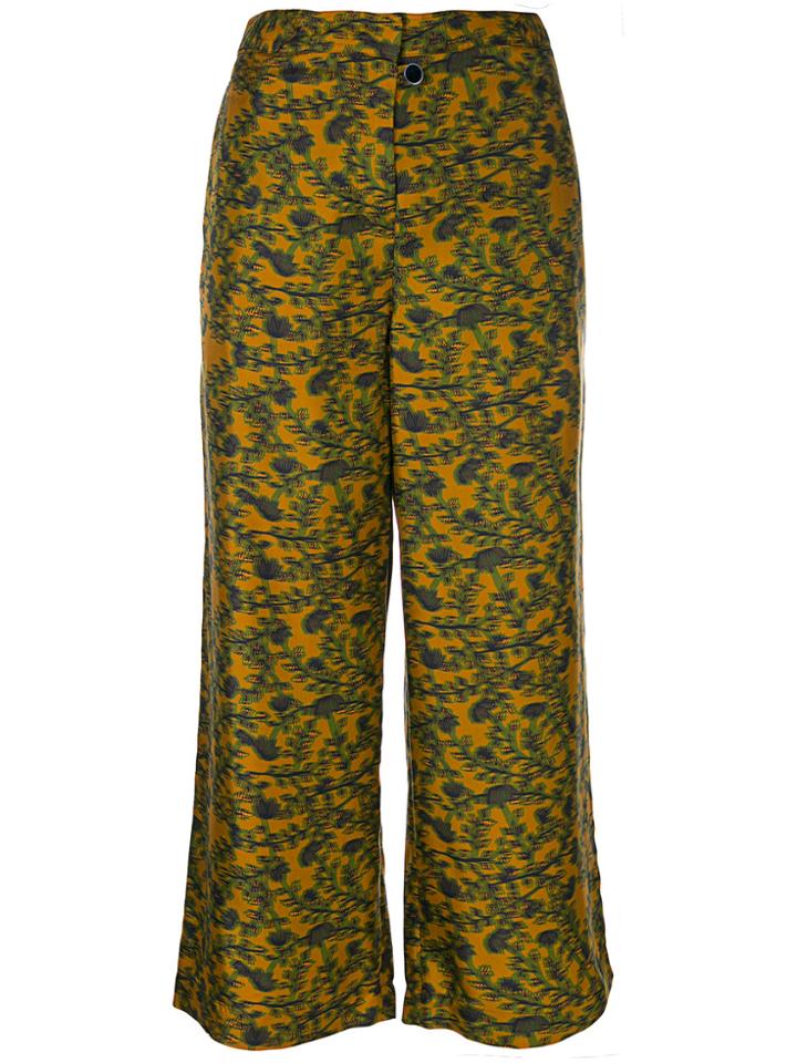 Christian Wijnants Parish Cyrus Cropped Trousers - Yellow & Orange