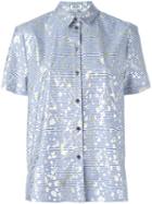 Kenzo Voodoo Charms Shirt, Size: 34, Blue, Cotton