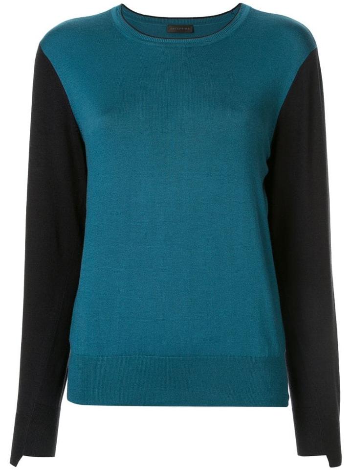 Anteprima Colour Block Jumper - Green