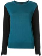 Anteprima Colour Block Jumper - Green