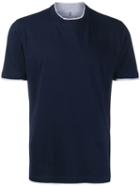 Brunello Cucinelli Two Tone T-shirt - Blue