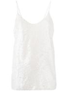 P.a.r.o.s.h. - Sequin Camisole Top - Women - Polyamide/spandex/elastane - S, Grey, Polyamide/spandex/elastane