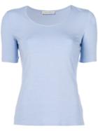 Le Tricot Perugia Classic Fitted T-shirt - Blue