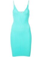 T By Alexander Wang Ribbed Cami Dress - Blue