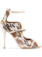 Malone Souliers Textured Stiletto Sandals - Neutrals