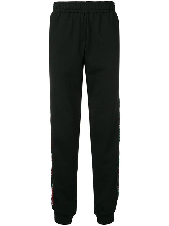 Moschino Italian Logo Track Pants - Black
