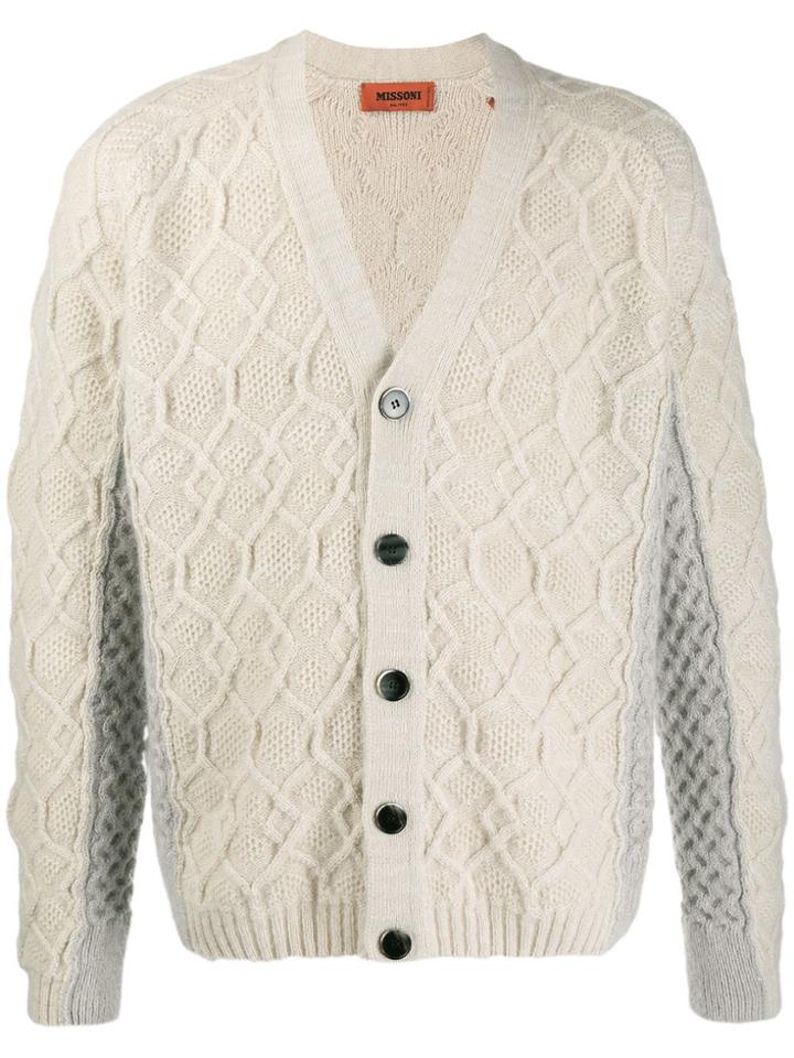 Missoni Cable Knit Cardigan - Neutrals