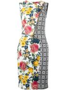 Fausto Puglisi Zipped Panelled Dress - Multicolour