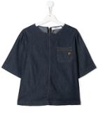 Philosophy Di Lorenzo Serafini Kids Denim T-shirt - Blue