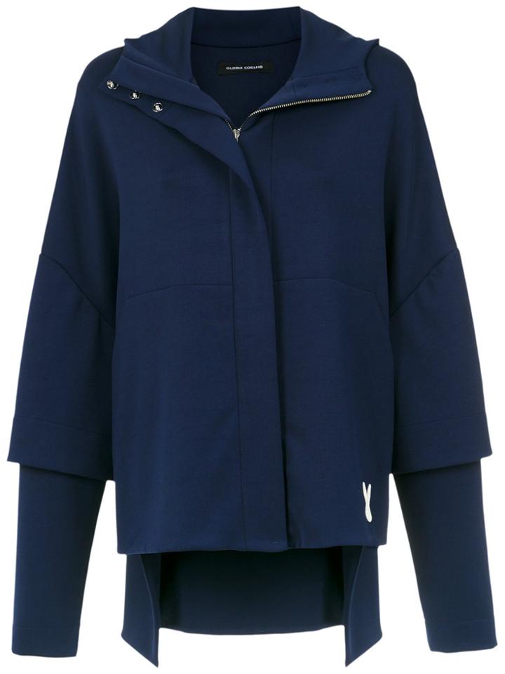 Gloria Coelho Detachable Sleeves Coat - Blue