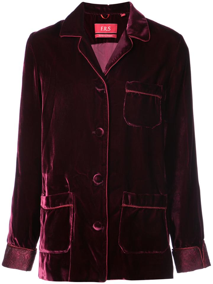 F.r.s For Restless Sleepers Pyjama Jacket - Red