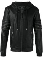 Hoodie With Arm Zip Detail - Men - Cotton - L, Black, Cotton, Unconditional