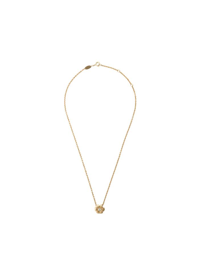Aurelie Bidermann Floral Rose Necklace - Metallic