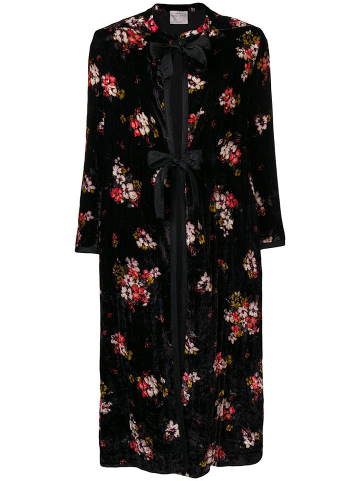 Forte Forte Scented Garden Print Kimono - Black