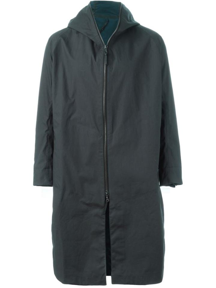 11 By Boris Bidjan Saberi Tape Raincoat, Men's, Size: M, Black, Cotton/polyester