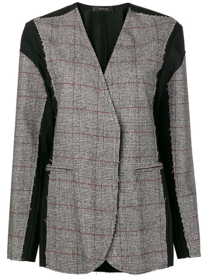 Federica Tosi Open Front Blazer - Black