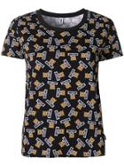 Moschino Teddy Bear Logo Print T-shirt - Black