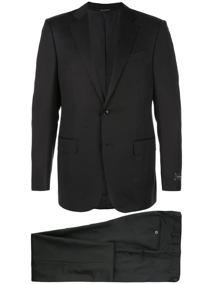 Ermenegildo Zegna Fitted Formal Suit - Black