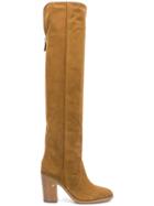Laurence Dacade Round Toe Suede Knee Boots - Brown