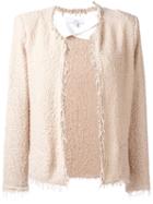 Iro Frayed Jacket, Women's, Size: 36, Nude/neutrals, Cotton/polyamide