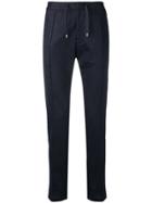 Emporio Armani Fitted Chino Trousers - Blue