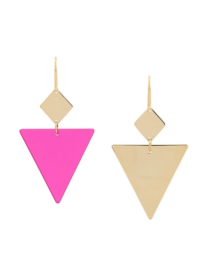 Isabel Marant Triangle Drop Earrings - Pink