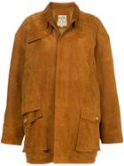 Hermès Vintage Loose Leather Jacket - Brown