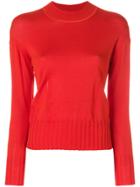 Kenzo Knitted Pattern Jumper - Red