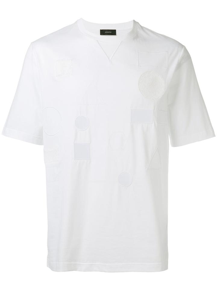 Joseph Tonal Badge T-shirt, Men's, Size: Small, White, Cotton